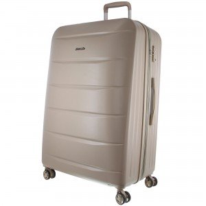 Pierre Cardin 54cm Cabin Hard-Shell Suitcase Latte | APVRU6843