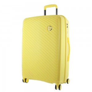 Pierre Cardin 65cm Medium Hard-Shell Suitcase Yellow | PRUWO7315