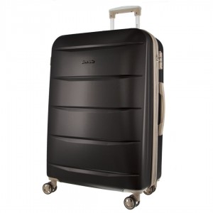 Pierre Cardin 70cm Medium Hard-Shell Suitcase Black | HSEOX9014