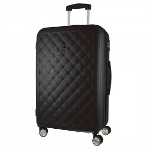 Pierre Cardin 80cm LARGE Hard Shell Case Black | FJPAY2465