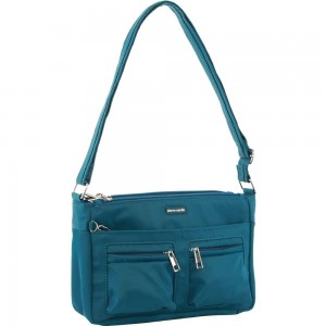 Pierre Cardin Anti-Theft Cross-Body Bag Turquoise | FLYZI8934