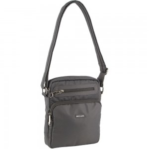 Pierre Cardin Anti-Theft Cross Body Bag Grey | UVWPQ0761