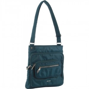 Pierre Cardin Anti-Theft Cross Body Bag Turquoise | FEQKH1804