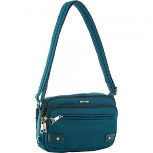 Pierre Cardin Anti-Theft Cross Body Bag Turquoise | YSAKM2314