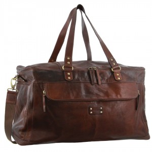 Pierre Cardin Burnished Leather Multi-Compartment Overnight Bag Legend | ILGYA3245