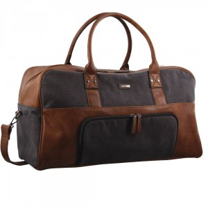 Pierre Cardin Canvas Overnight Bag Brown | MLUWV8269