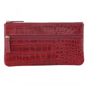 Pierre Cardin Genuine Leather Coin Purse Red | MEWFP9634