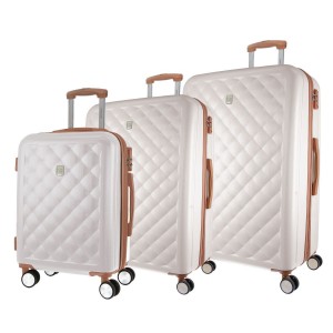 Pierre Cardin Hard Shell 3-Piece Luggage Set White | OPCRF4239