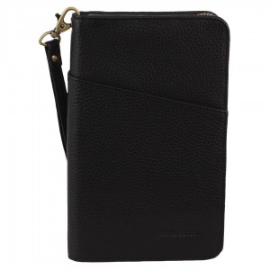 Pierre Cardin Italian Leather Passport Wallet Black | TVRGK4129