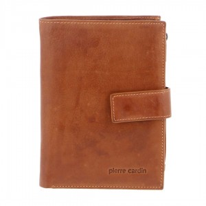 Pierre Cardin Italian Leather Tab Wallet Brown | DHIYG3815