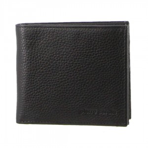 Pierre Cardin Italian Leather Tri-Fold Wallet Black | QAFYV0923