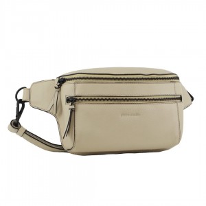 Pierre Cardin Leather 3-Way Sling Bag Cement | EOPDZ4682