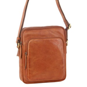 Pierre Cardin Leather Cross-Body Bag Brown | FQZGN8639