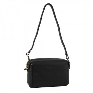 Pierre Cardin Leather Cross-Body Bag Clutch Black | CYXUA8126