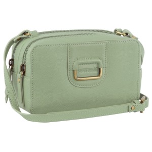 Pierre Cardin Leather Cross-Body Clutch Jade | XPKGB9130