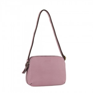 Pierre Cardin Leather Crossbody Bag Pink | CYXOS1290