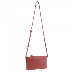 Pierre Cardin Leather Crossbody Bag Rose | GPWNT9760