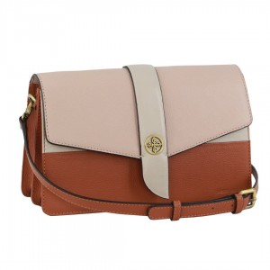 Pierre Cardin Leather Crossbody Clutch Bag Beige | DKHLE0138