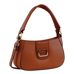 Pierre Cardin Leather Flap Over Bag Brown | DETWA7025