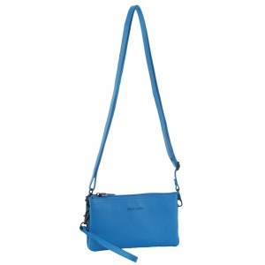 Pierre Cardin Leather Multiway Cross-Body Bag Light Turquoise | HUSQT2604