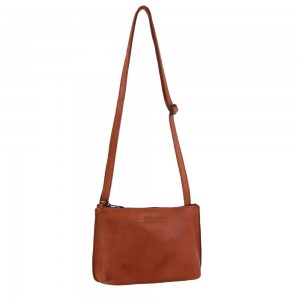 Pierre Cardin Leather Trendy Cross-Body Bag Brown | VXUET6739