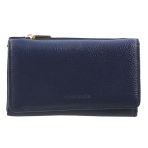 Pierre Cardin Leather Tri-Fold Wallet Navy | BTVXQ3169