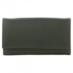 Pierre Cardin Rustic Leather Wallet GrapeLeaf | VDQWS1349