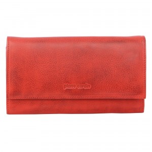 Pierre Cardin Rustic Leather Wallet Red | AJPGI8910