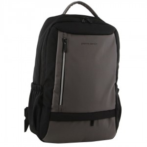 Pierre Cardin Travel & Business Backpack with Built-in USB Port Dark Grey | HPZMT2301