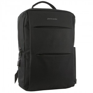 Pierre Cardin Travel & Business Backpack with Built-in USB Port Black | EPXRO5017