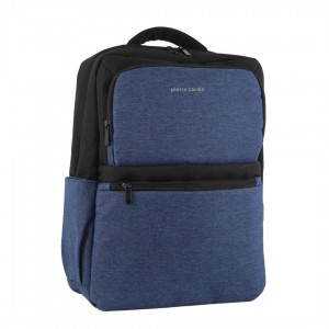 Pierre Cardin Travel & Business Backpack with Built-in USB Port Navy | WUFCE8325