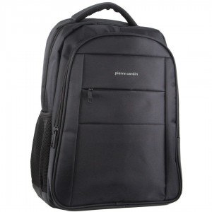 Pierre Cardin Travel & Business Backpack with Built-in USB Port Black | OCIJS9342