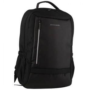 Pierre Cardin Travel & Business Backpack with Built-in USB Port Black | LWTOE9810