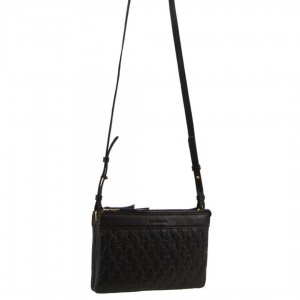 Pierre Cardin leather Pleated-Design Cross-Body Bag Black | GZDYN8029