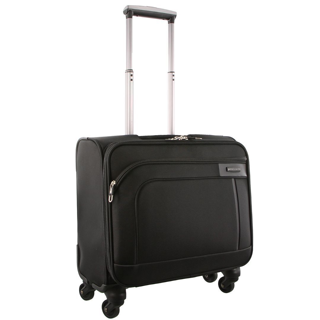 Pierre Cardin 4 Wheel Mobile Office Cabin Case Black | HLVUP7506