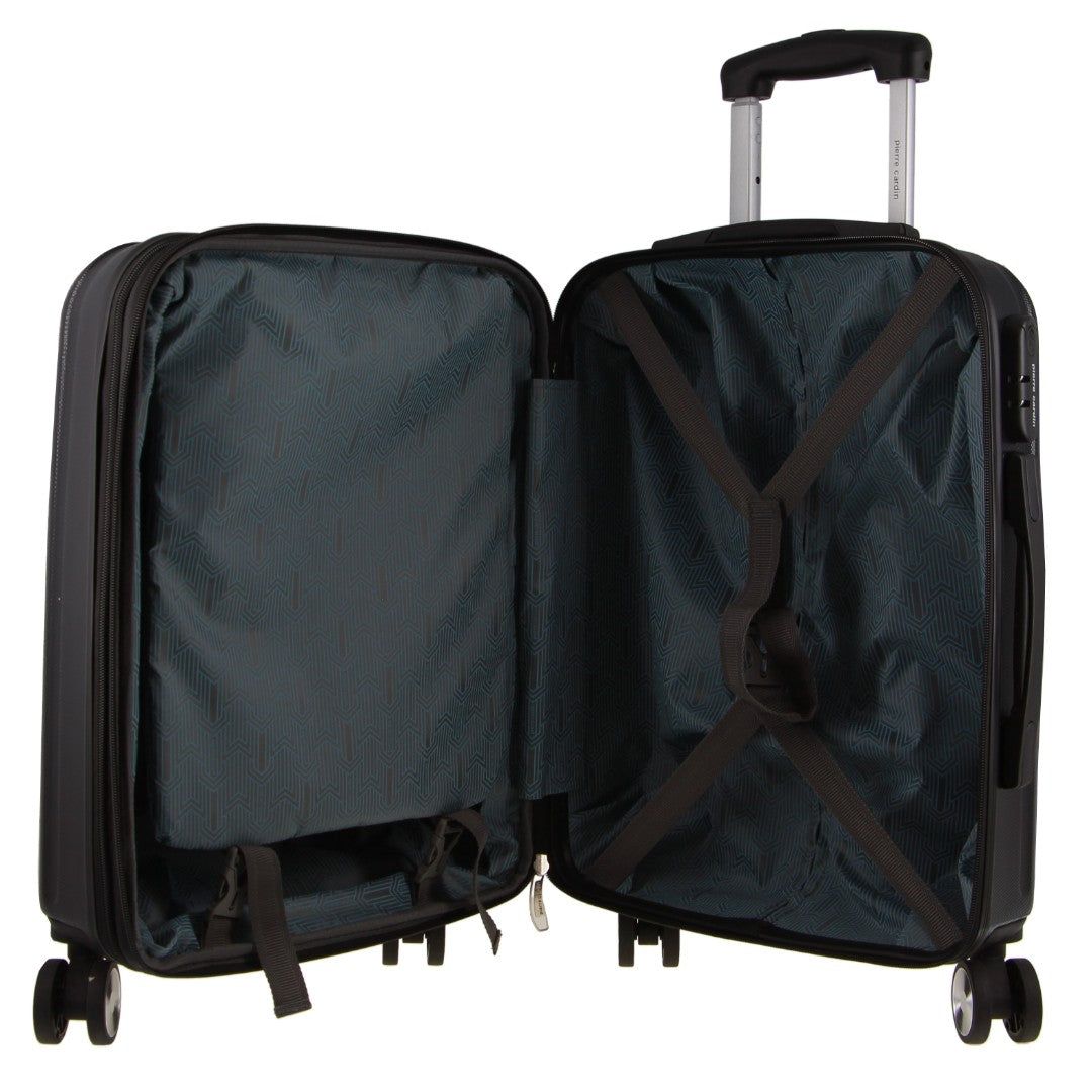 Pierre Cardin 54cm CABIN Hard Shell Case Black | AKNWU0976