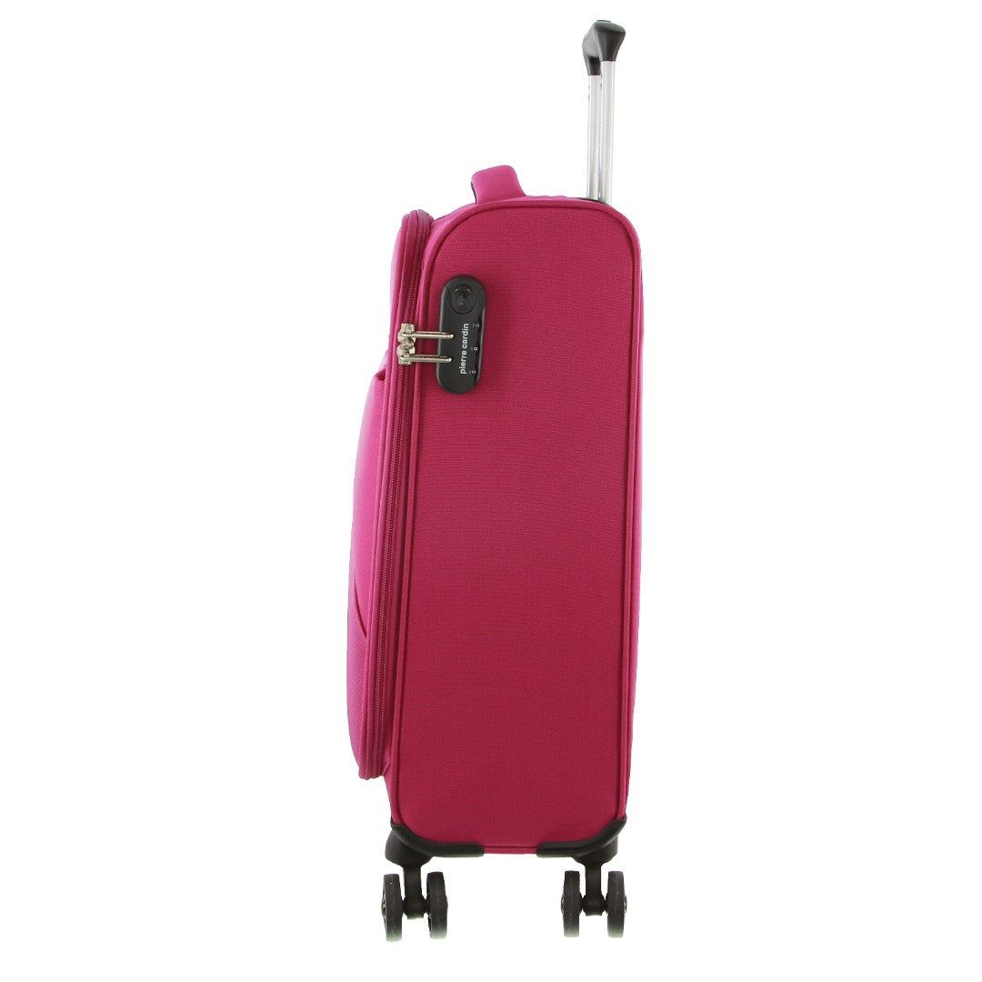 Pierre Cardin 55cm CABIN Soft-Shell Suitcase Pink | FHRCP2580