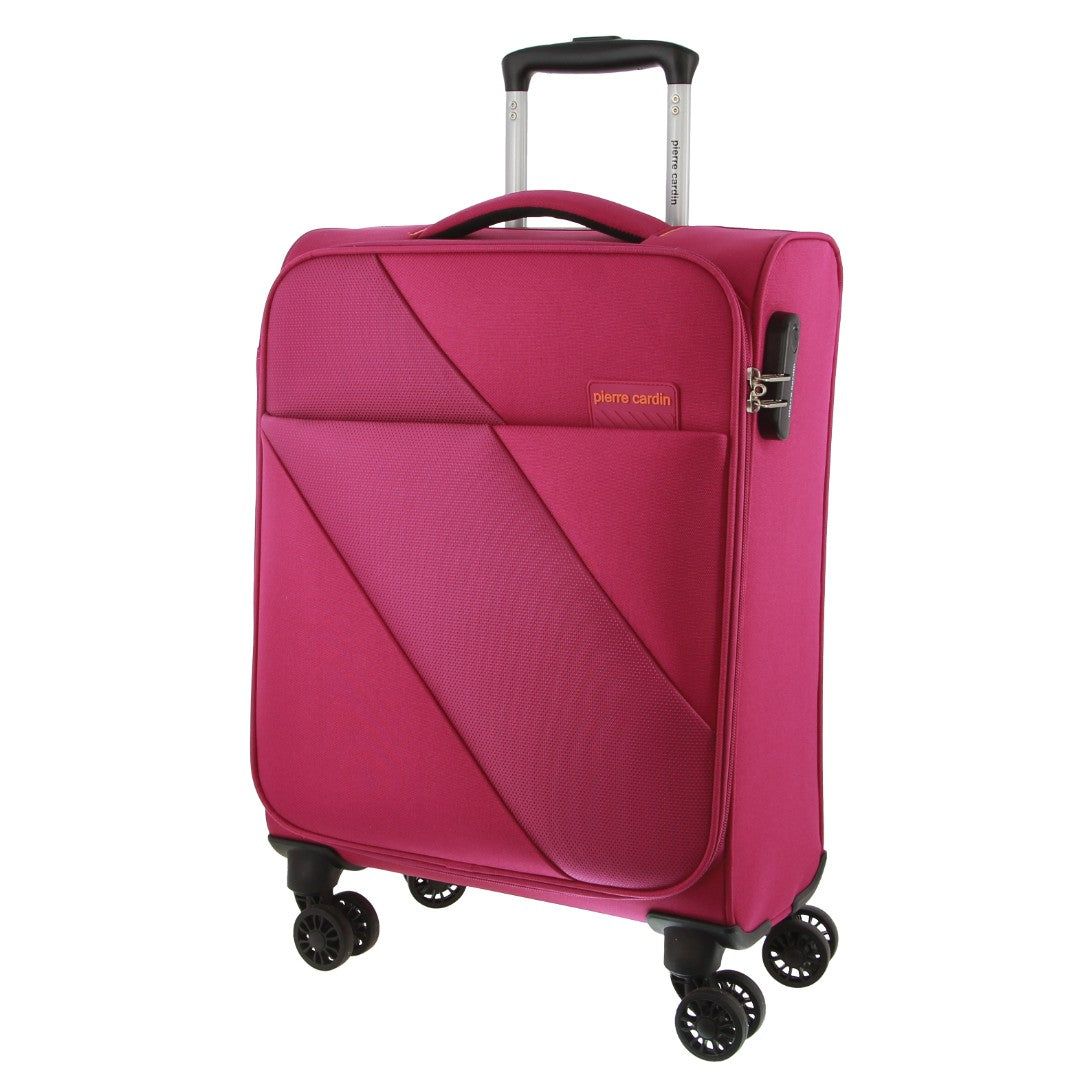 Pierre Cardin 55cm CABIN Soft-Shell Suitcase Pink | FHRCP2580