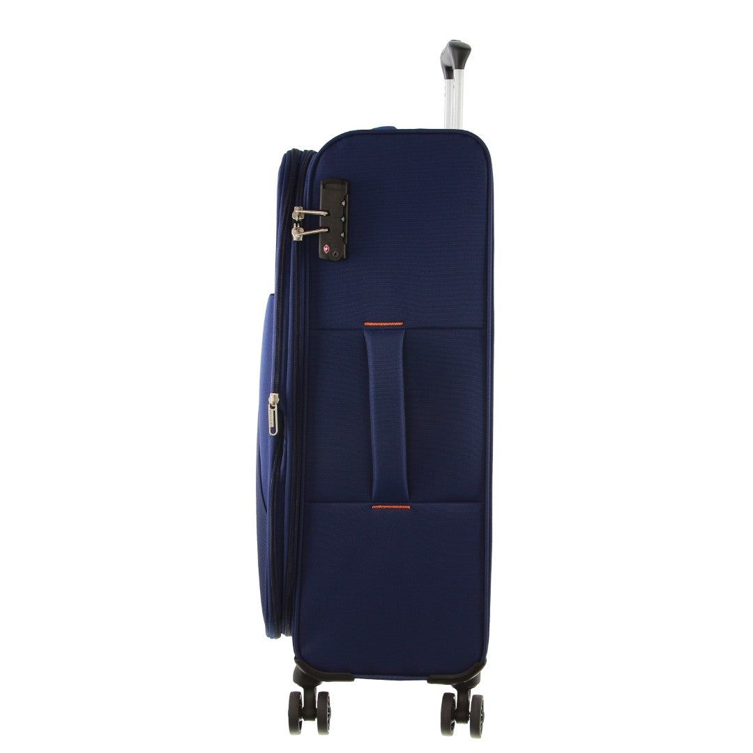 Pierre Cardin 55cm CABIN Soft-Shell Suitcase Navy | XPZDA7935