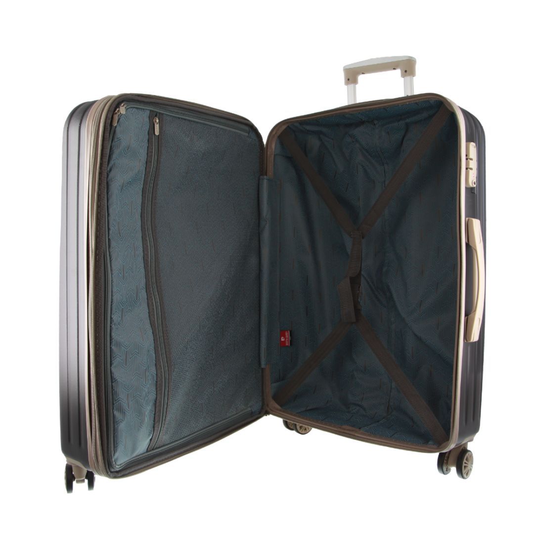 Pierre Cardin 70cm Medium Hard-Shell Suitcase Black | HSEOX9014