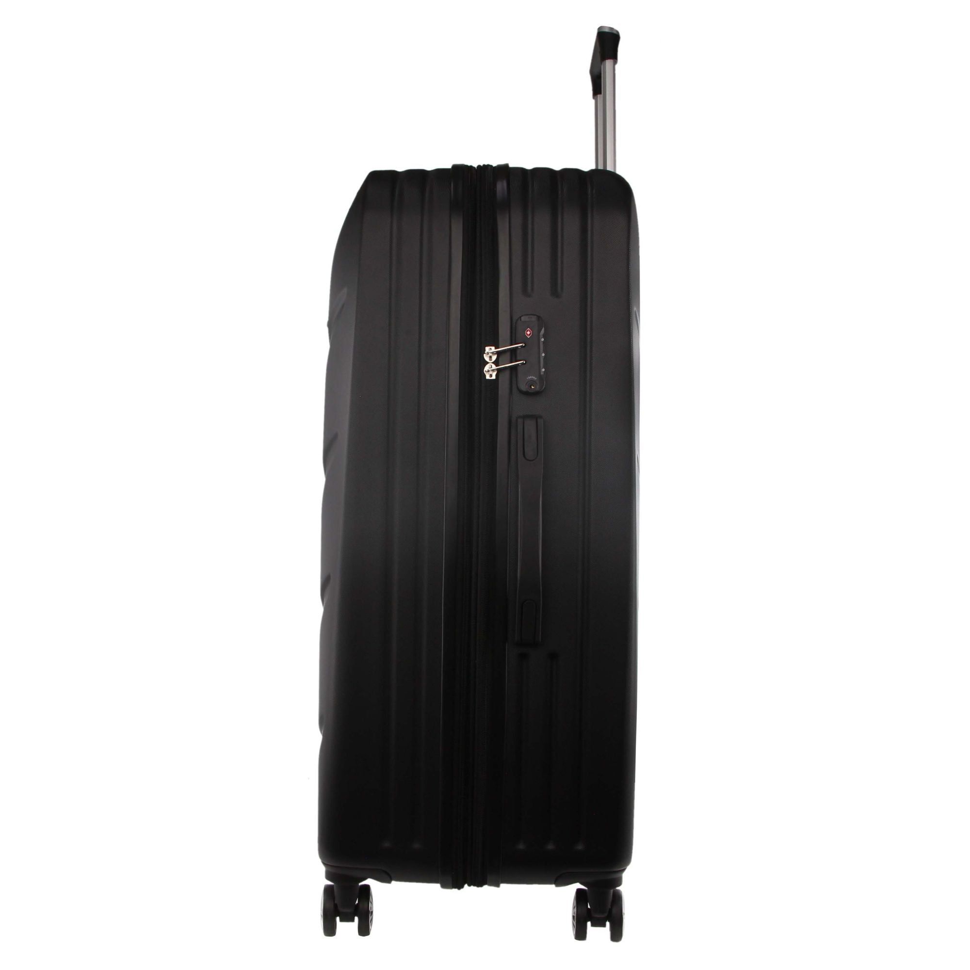 Pierre Cardin 80cm LARGE Hard Shell Case Black | YCQPV4129