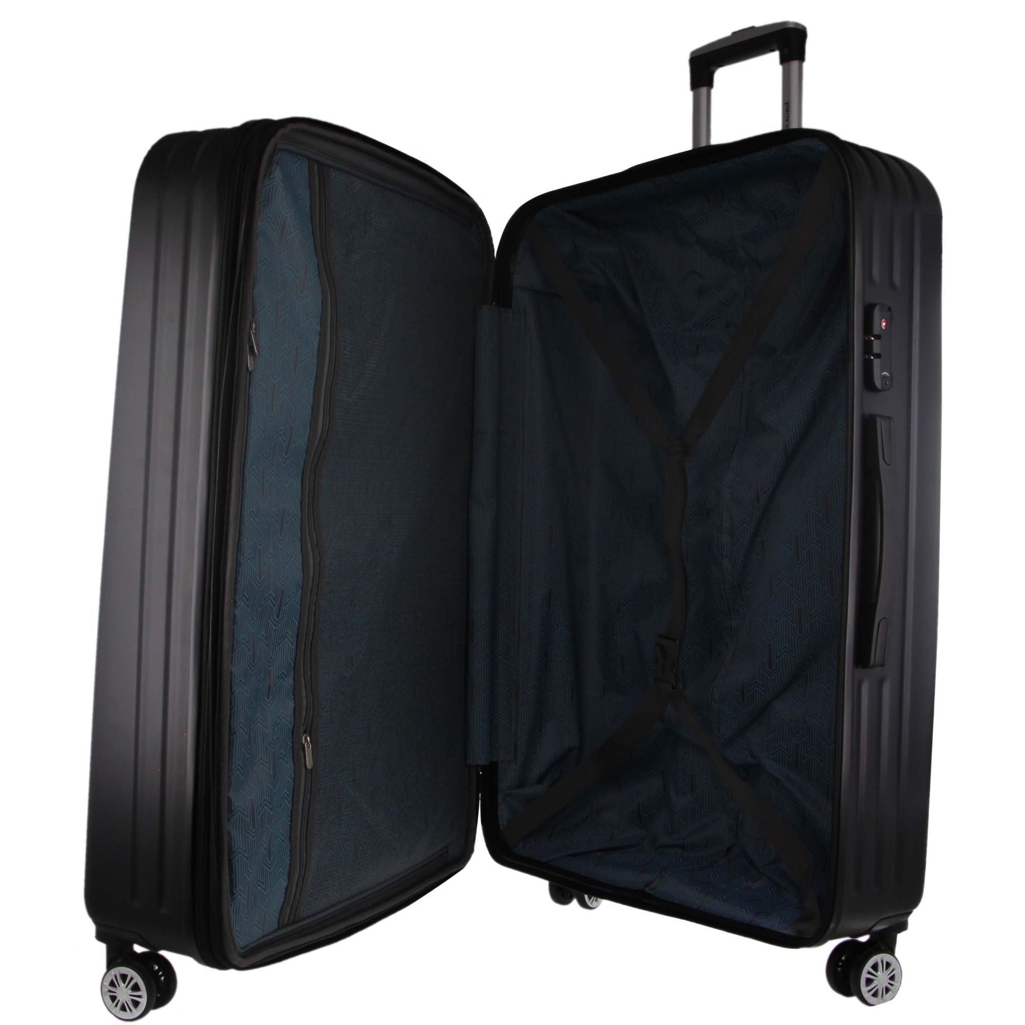 Pierre Cardin 80cm LARGE Hard Shell Case Black | YCQPV4129