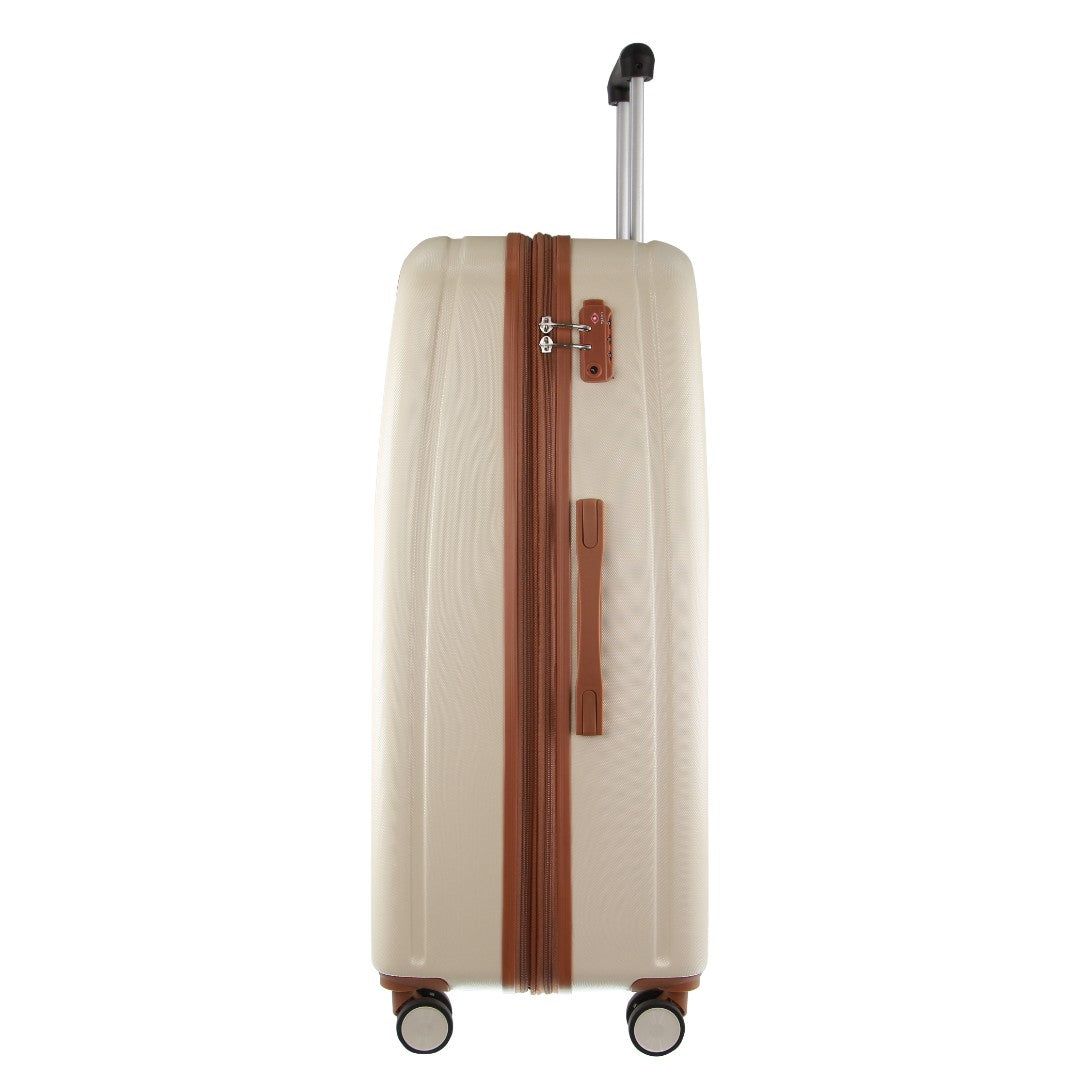 Pierre Cardin 80cm LARGE Hard Shell Case White | XTOUI5489