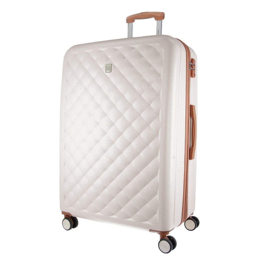 Pierre Cardin 80cm LARGE Hard Shell Case White | XTOUI5489