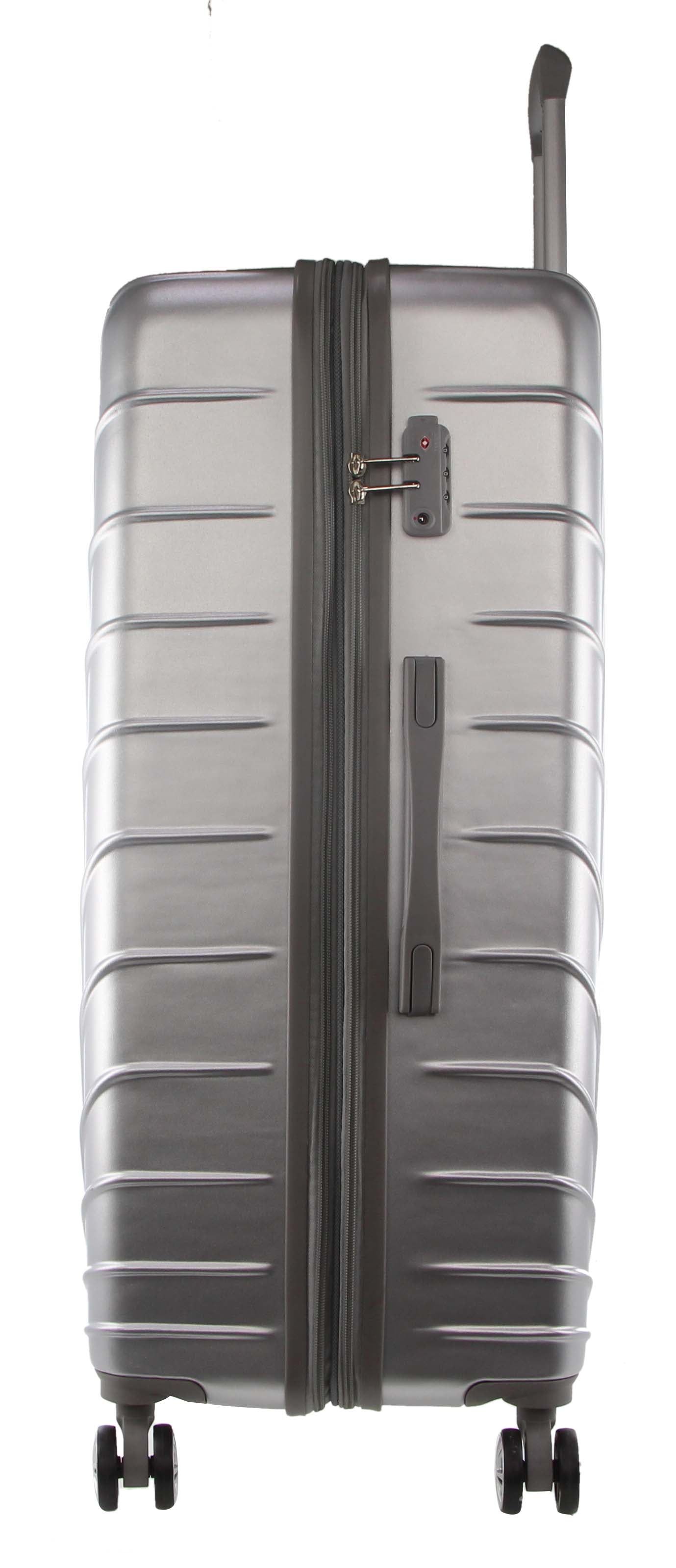 Pierre Cardin 80cm LARGE Hard Shell Case Silver | DFQJE3587