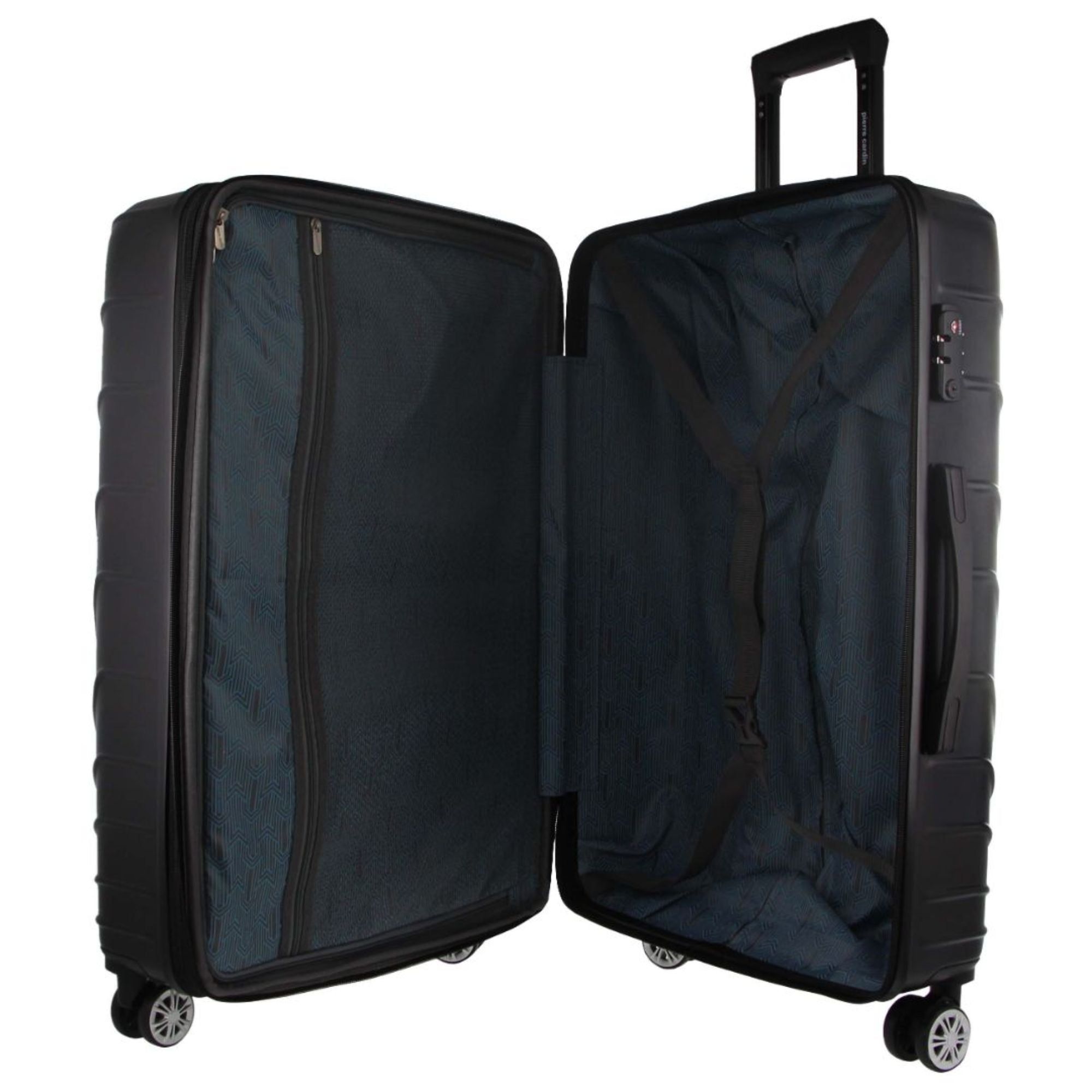 Pierre Cardin 80cm LARGE Hard Shell Case Black | CZGSM0539