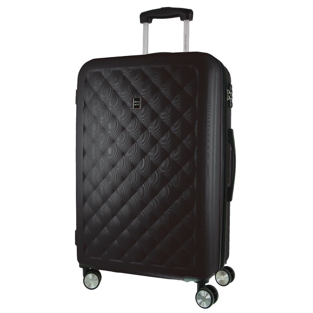 Pierre Cardin 80cm LARGE Hard Shell Case Black | ZQYEW9615