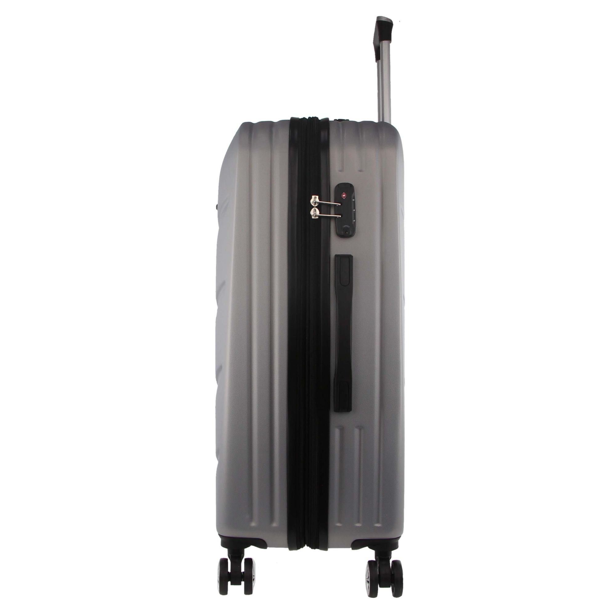 Pierre Cardin 80cm LARGE Hard Shell Case Silver | PCKAO3201