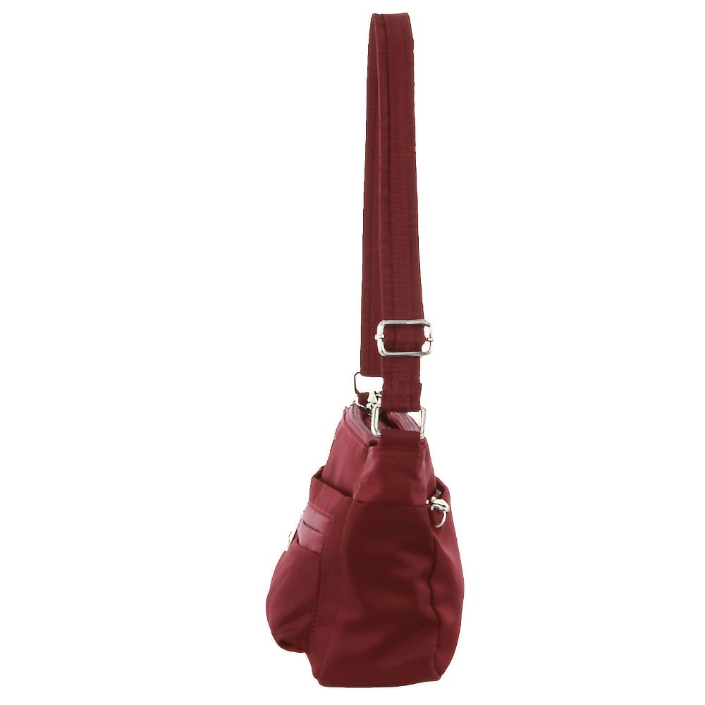 Pierre Cardin Anti-Theft Cross-Body Bag Burgundy | HORMK1962