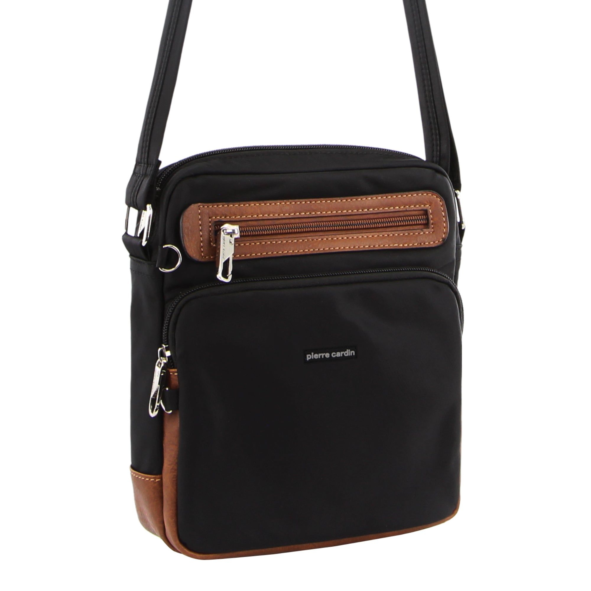 Pierre Cardin Anti-Theft Cross Body Bag Black | BWIMP4610